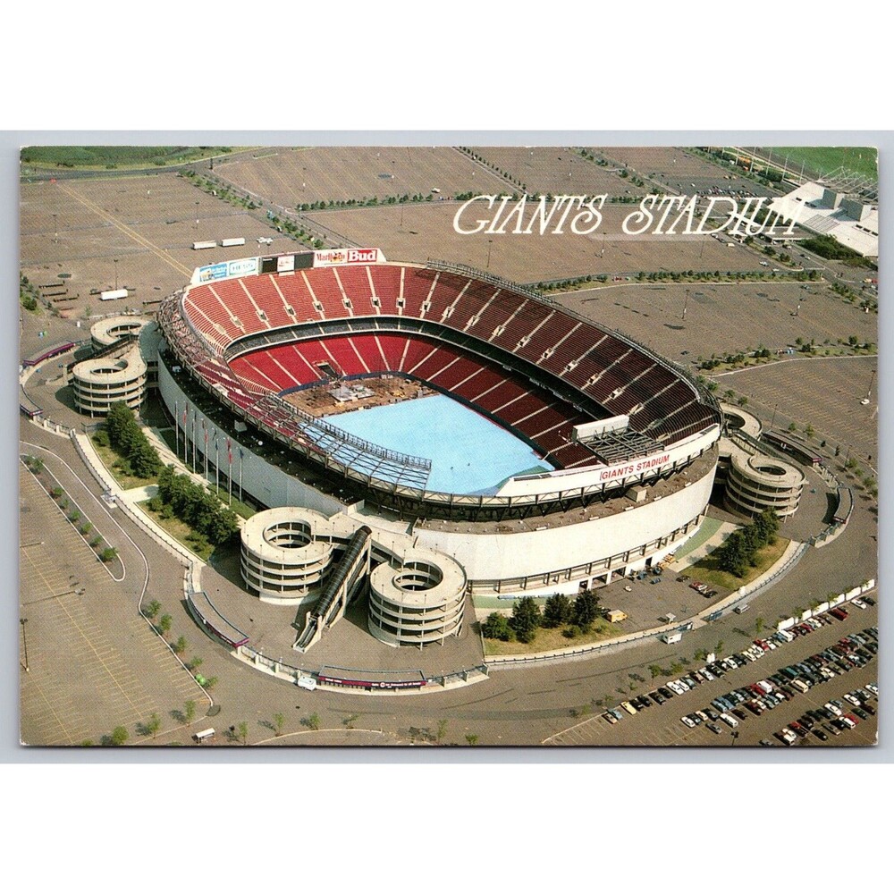 Giants Stadium Aerial View Postcard Meadowlands Sports Complex New Jersey 4x6